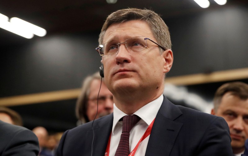 FILE PHOTO: Russian Energy Minister Alexander Novak attends a session of the St. Petersburg International Economic Forum