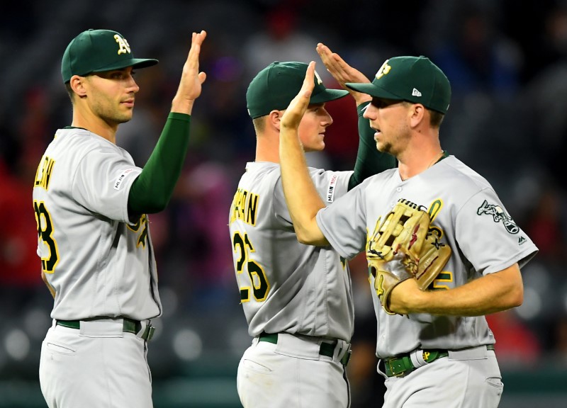 MLB: Oakland Athletics at Los Angeles Angels