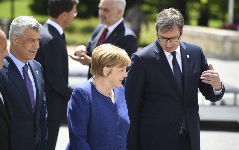 FILE PHOTO: Family photo at the EU-Western Balkans Summit in Sofia