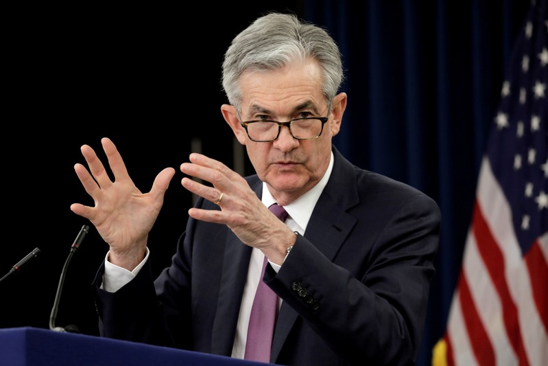 FILE PHOTO: FILE PHOTO: Federal Reserve Board Chairman Jerome Powell holds a news conference in Washington
