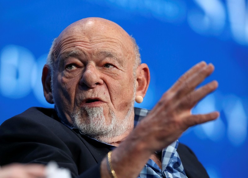 Sam Zell, founder and chairman at Equity Group Investments, speaks during the SALT conference in Las Vegas