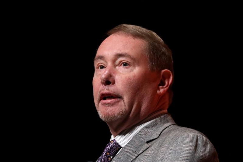 FILE PHOTO: Jeffrey Gundlach, CEO of DoubleLine Capital LP, presents during the 2019 Sohn Investment Conference in New York