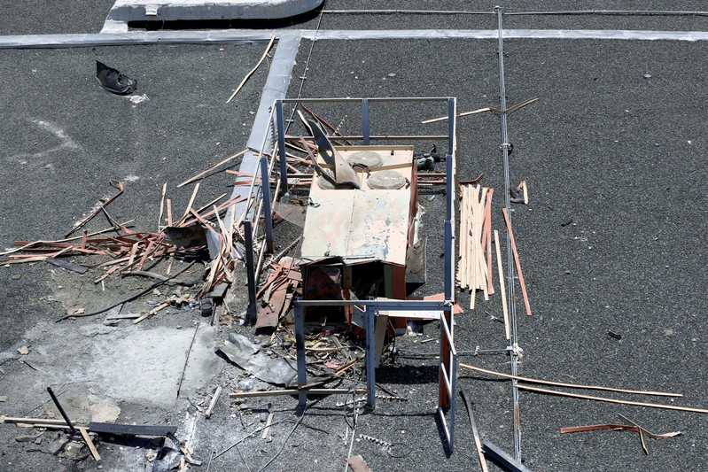 Damage of Saudi Arabia's Abha airport is seen after it was attacked by Yemen's Houthi group in Abha