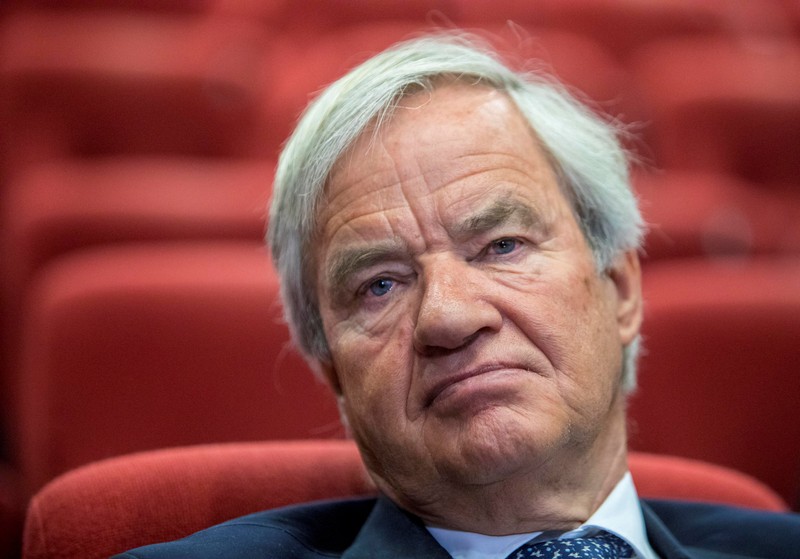 FILE PHOTO: Bjoern Kjos, CEO of Norwegian Air Shuttle ASA, attends a press conference presenting quarterly report of the company, in Oslo