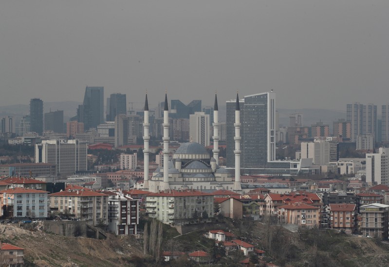 FILE PHOTO: A general view of residential and commercial areas in Ankara