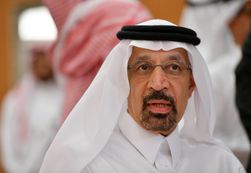 FILE PHOTO: Saudi Arabian Energy Minister Khalid al-Falih, is seen after the OPEC 14th Meeting of the Joint Ministerial Monitoring Committee in Jeddah