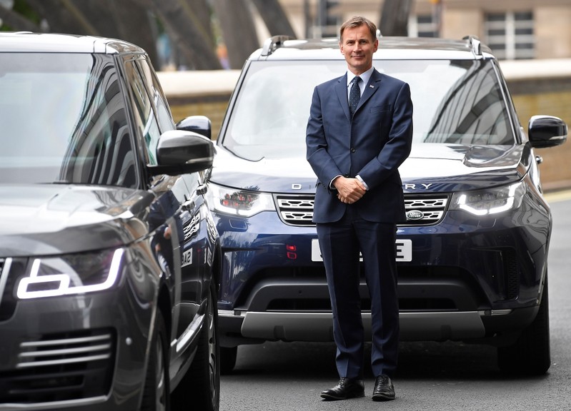 Hunt, leadership candidate for Britain's Conservative Prime Minister, attends a hustings event in London
