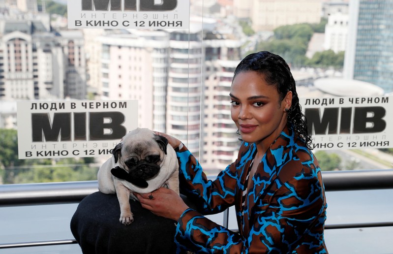 FILE PHOTO: Tessa Thompson poses for a picture during a photocall for the film