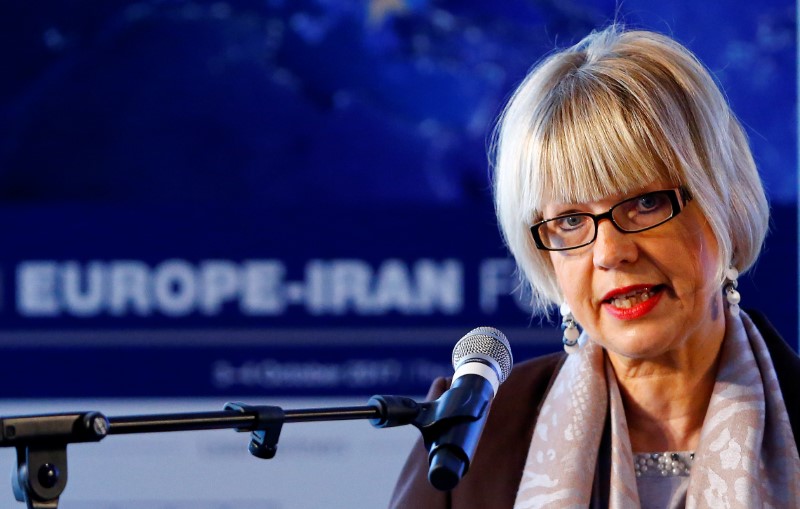 FILE PHOTO: Schmid, Secretary General of European External Action Service, addresses 4th Europe-Iran Forum in Zurich