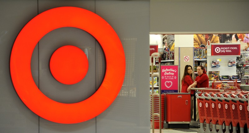 FILE PHOTO: File photo of employees working at a Target store at St. Albert