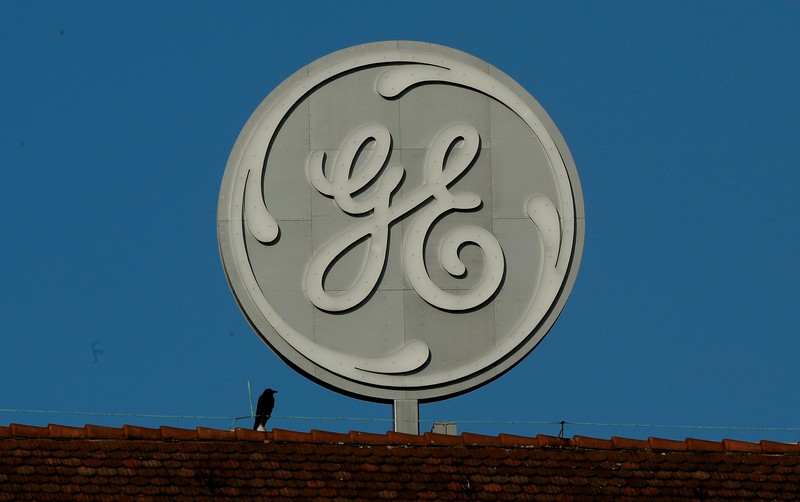 FILE PHOTO - Logo of General Electric is seen in Baden