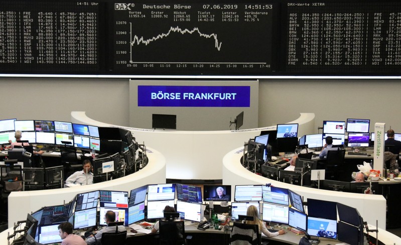 FILE PHOTO: The German share price index DAX graph at the stock exchange in Frankfurt