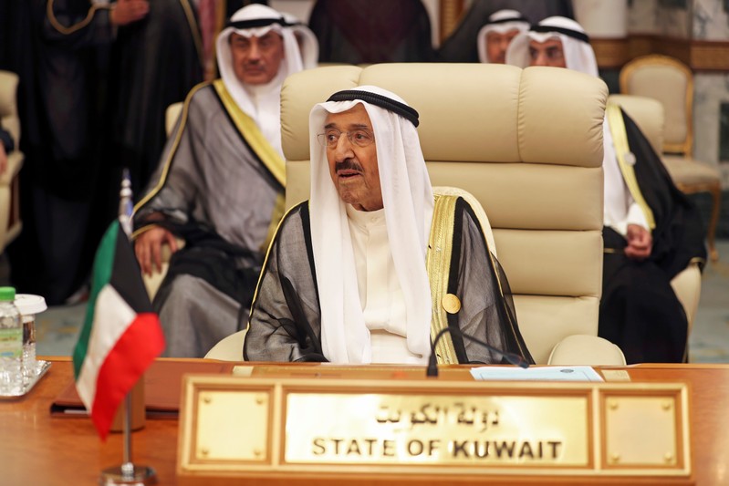 FILE PHOTO - Kuwaiti Emir Sheikh Sabah al-Ahmad al-Jaber al-Sabah is seen during the Arab summit in Mecca