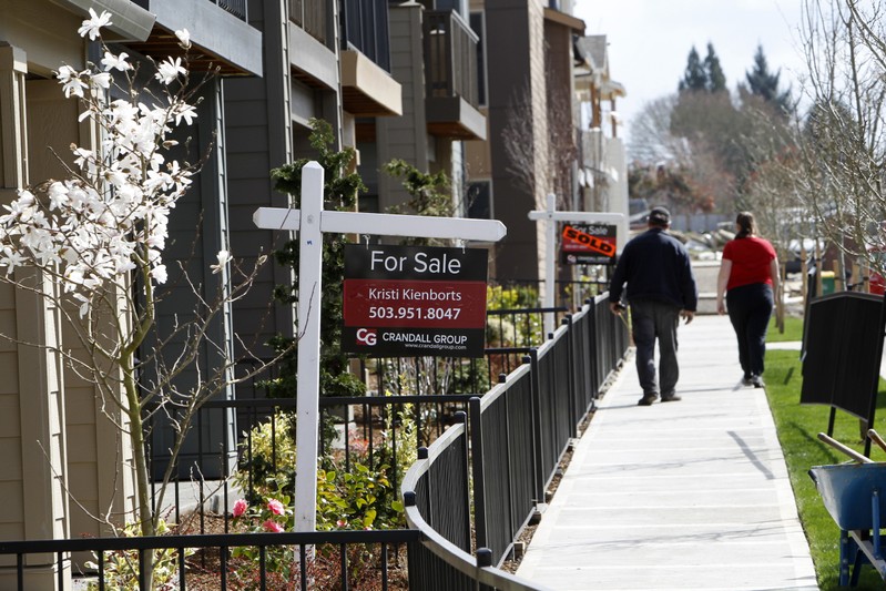 FILE PHOTO: Homes are seen for sale in the southwest area of Portland