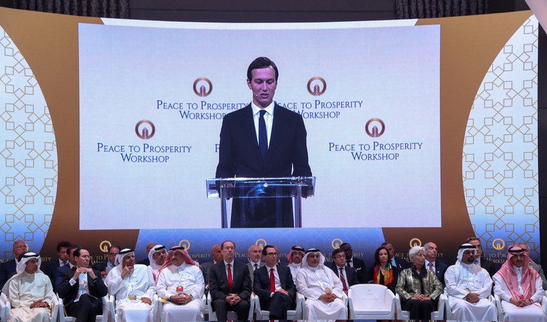 White House senior adviser Jared Kushner speaks at the