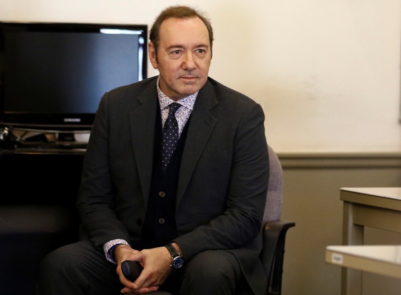Actor Kevin Spacey is arraigned on a sexual assault charge at Nantucket District Court in Nantucket