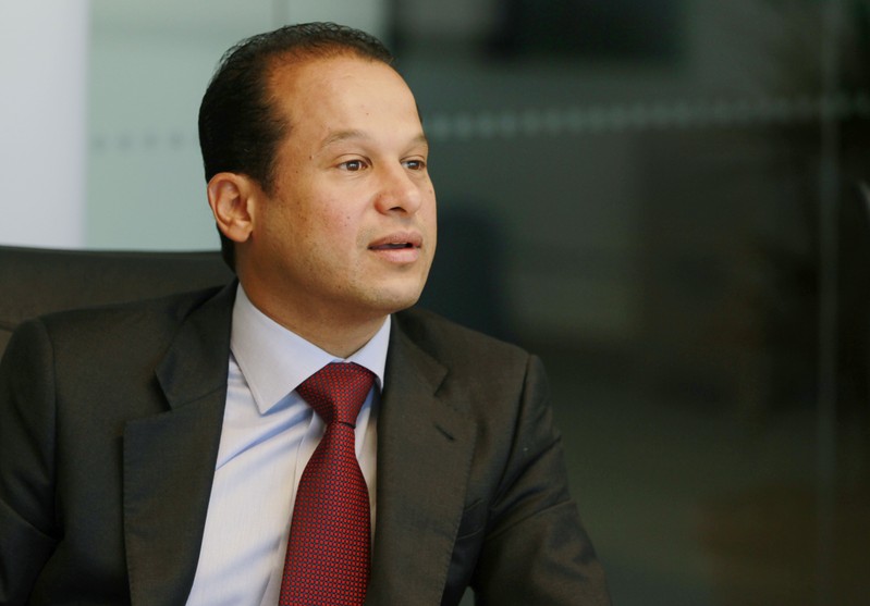 FILE PHOTO: Abraaj Capital CEO Mustafa Abdel Wadood speaks during an interview at the Reuters Middle East Investment Summit in Dubai