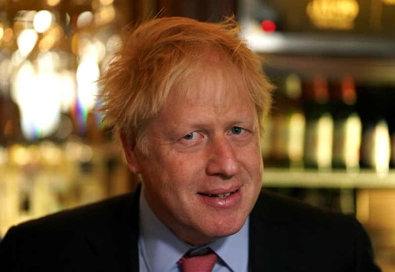 Boris Johnson meets JD Wetherspoon chairman Tim Martin at Wetherspoons Metropolitan Bar in London