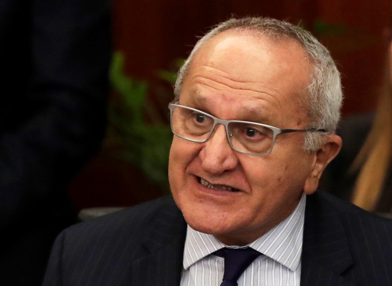 Mexico's Deputy Foreign Minister for North America, Jesus Seade reacts during the delivery of the United States-Mexico-Canada Agreement (USMCA) deal at the Senate building in Mexico City