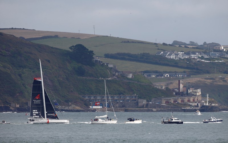Swedish teenage climate activist Greta Thunberg starts her trans-Atlantic boat trip to New York, in Plymouth