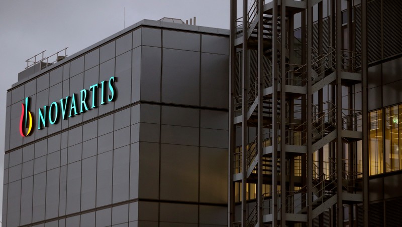 Swiss drugmaker Novartis' logo is seen in Stein