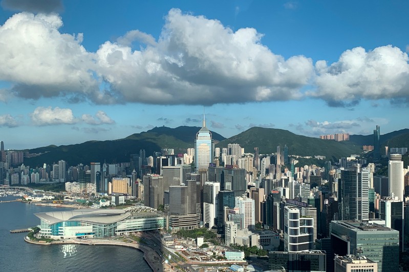 A general view of the financial Central district in Hong Kong