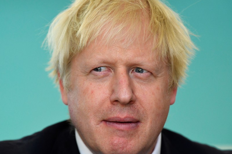 Britain's Prime Minister Boris Johnson visits Pimlico Primary