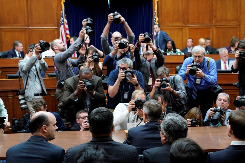 Acting Director of National Intelligence Maguire testifies before House Intelligence Committee hearing on handling of whistleblower complaint on Capitol Hill in Washington