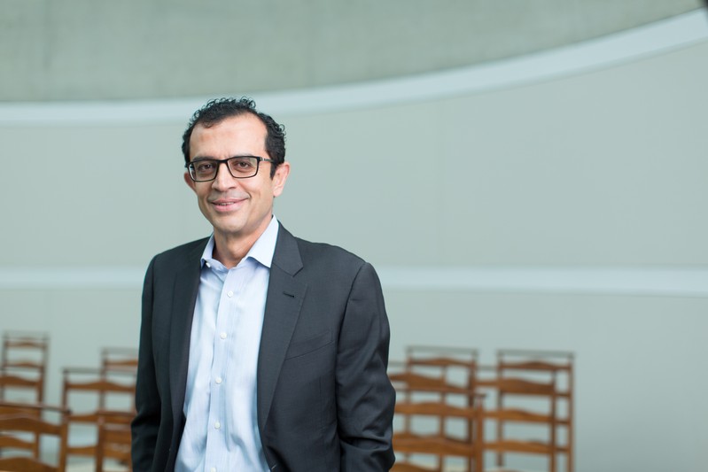 Vikram Gandhi poses in an undated handout photo provided by Harvard Business School in Allston