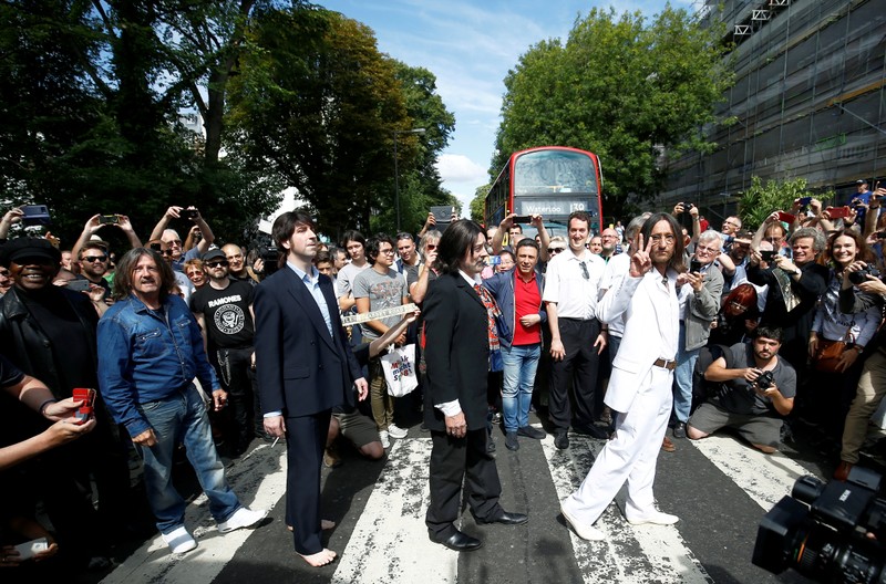 FILE PHOTO: 50th anniversary of the iconic Beatles photograph on Abbey Road in London