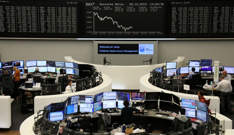 FILE PHOTO: The German share price index DAX graph at the stock exchange in Frankfurt