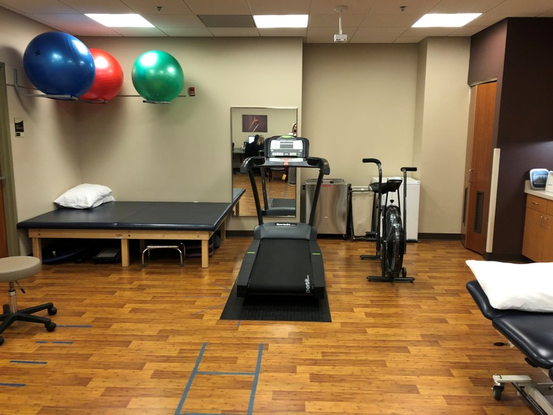 FILE PHOTO: A physical therapy room is seen at an onsite health clinic at the Intel corporate campus in Hillsboro