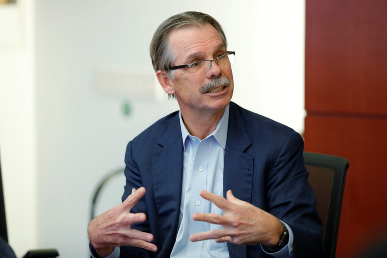 Glenn Hutchins, co-founder of Silver Lake Partners, speaks during a Reuters investment summit in New York City