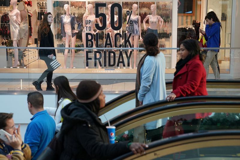 People shop in King of Prussia Pennsylvania on Black Friday