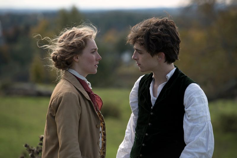 Saoirse Ronan and TimothŽe Chalamet in Columbia PicturesÕ LITTLE WOMEN