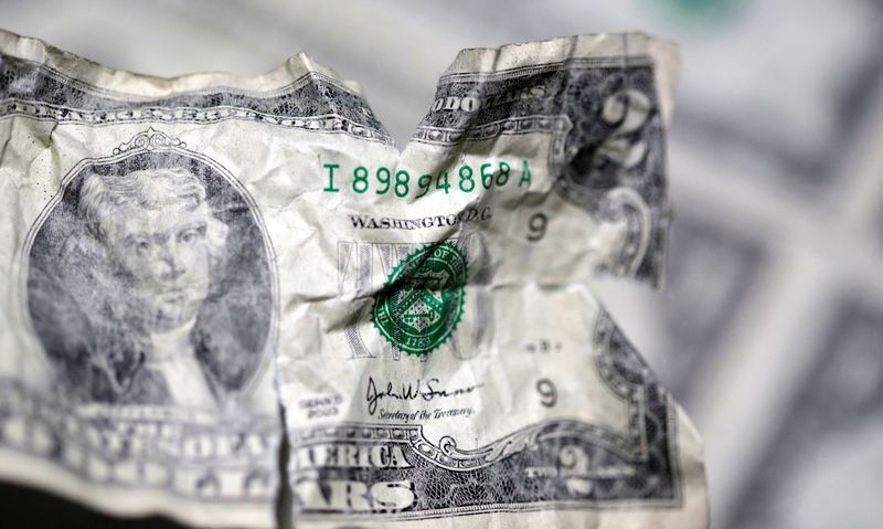 U.S. dollar banknote is seen in this picture illustration