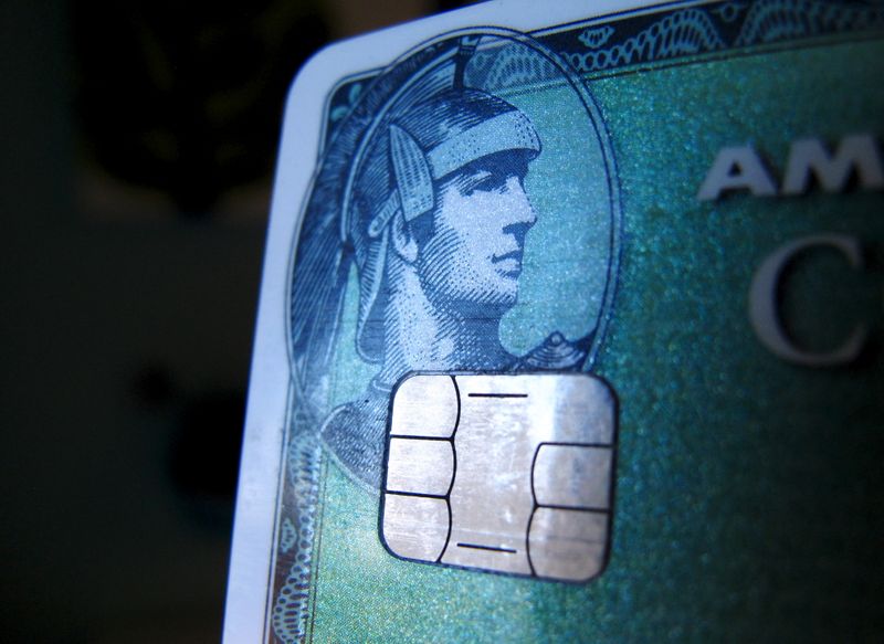 A computer chip is seen on a newly-issued credit card in this photo illustration taken in Encinitas, California