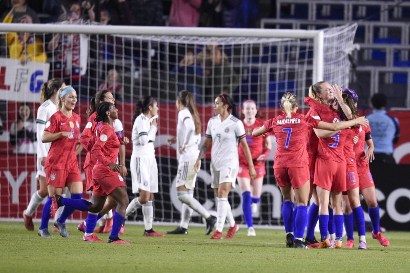 Soccer CONCACAF Women's Olympic Qualifying Mexico at USA