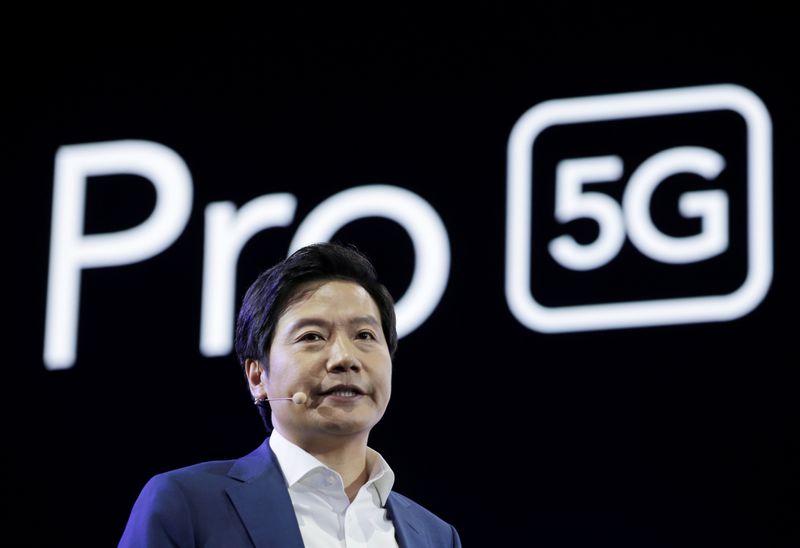 Xiaomi founder and CEO Lei Jun attends a product launch event of Xiaomi Mi9 Pro 5G in Beijing