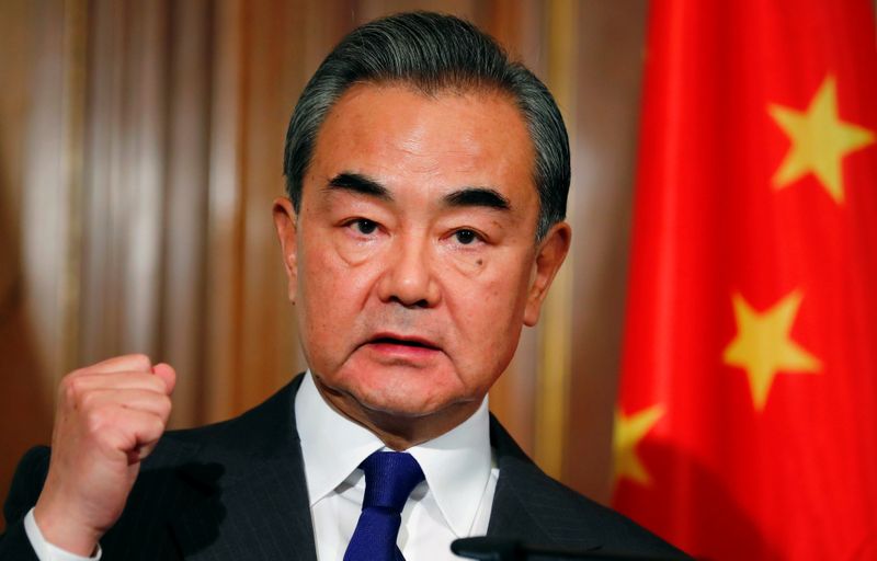 FILE PHOTO: German FM Maas and his Chinese counterpart Yi meet in Berlin