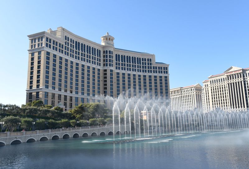 The Bellagio hotel and casino is seen along the Las Vegas strip