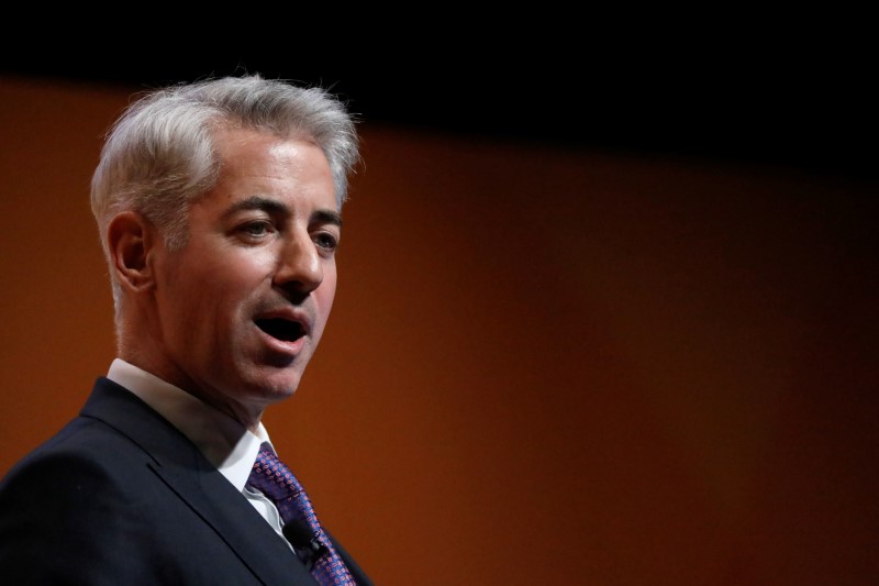 FILE PHOTO: William 'Bill' Ackman, CEO and Portfolio Manager of Pershing Square Capital Management, speaks during the Sohn Investment Conference in New York City