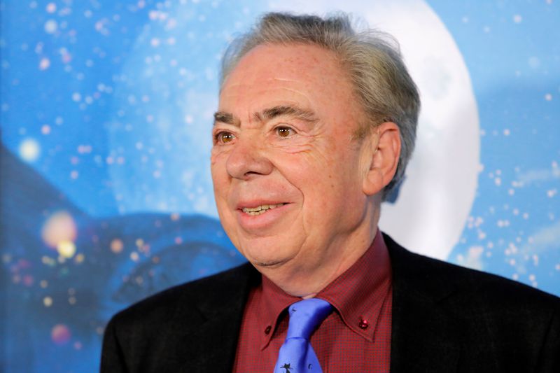 Andrew Lloyd Webber arrives for the world premiere of the movie