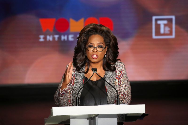 Oprah Winfrey takes part in the Women In The World Summit in New York