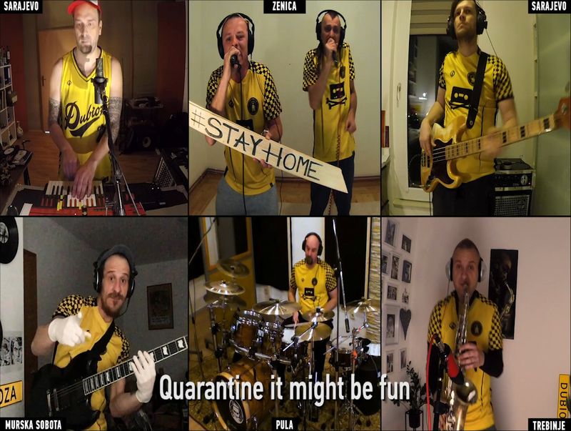 Bosnian band Dubioza Kolektiv cheers up its fans across Europe with their weekly online concert