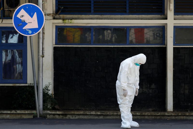 FILE PHOTO: Outbreak of the coronavirus disease (COVID-19) in Bogor, Indonesia