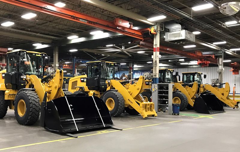 FILE PHOTO: Caterpillar's small wheel loader assembly plant is pictured in Clayton