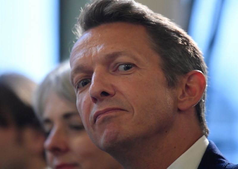 The Chief Economist of the Bank of England, Andy Haldane, listens from the audience at an event at the Bank of England in the City of London