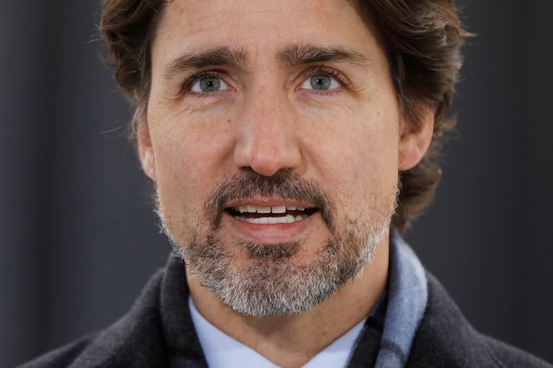 Canada's Prime Minister Justin Trudeau attends a news conference in Ottawa