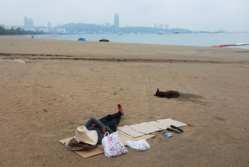 FILE PHOTO: The spread of the coronavirus disease (COVID-19) in Pattaya